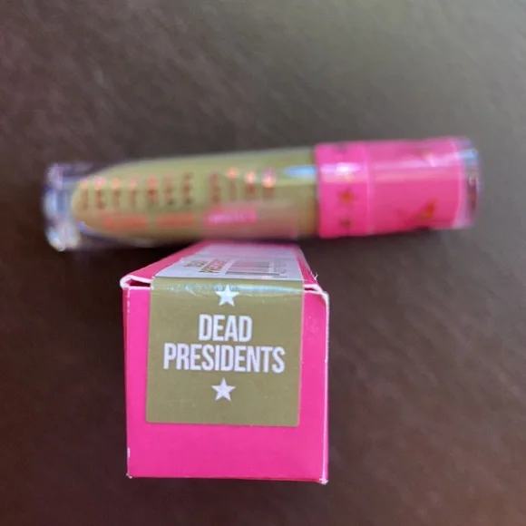 NEW! JEFFREE STAR VELOUR LIQUID Matte LIPSTICK in DEAD PRESIDENTS Army Green - Picture 2 of 16